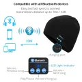Winter Bluetooth USB Rechargeable Music Headset Warm Knitting Beanie Hat Cap. 