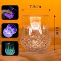 Flash Light Cups, Crystal Drinking Glasses, LED Light Up Cups, Acrylic Whiskey Cups, Water Induction, Color Changing Pineapple Shape Glasses for Cocktail, Party, Bar, KTV Club (Pack of 1). 