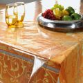 6 Seater PVC( 7.5 x 5 Ft ) Transparent Clear Dining Table Cloth / Cover Plastic Table Cover Protector Sheet Rectangle -. 