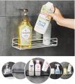 Punch-Free Multipurpose Kitchen Bathroom Wall Holder Metal Shelf Storage with Strong Magic Sticker. 