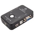BRADOO Usb Kvm Switch Switcher 2 Port Vga Svga Switch Box Usb 2.0 Mouse Keyboard 1920X1440 Switch Box. 