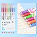 Pen Shape Wavy Curve Line Roller Stamp Marker Dotted Line Roller Stamp Marker Pens. 