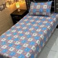 Kids 4Pc Single Bedsheets Export Cotton Single Pair Bedsheets. 