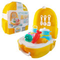 Kitchen Set for Kids Girls Boys - 25 Piece LittleChef Backpack Series Kitchen Cooking Toy Set with Accessories Pretend Play Toys for Childrens. 