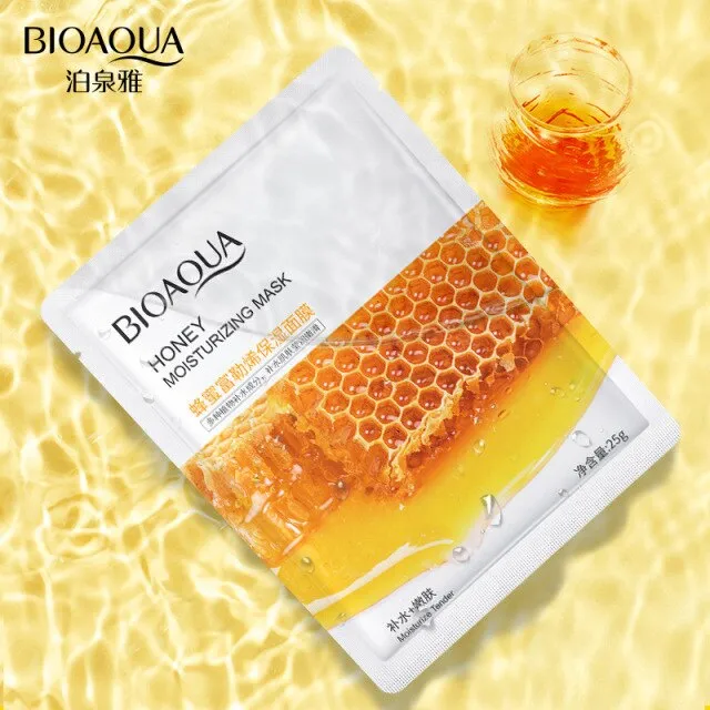 Bioaqua%20Honey%20Moisturizing%20Face%20Sheet%20Mask%20Improving%20Dryness%20Mask%20-%20Image%203