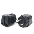 Universal Black Copper 10A 250V EU US UK AU japan swiss germany france to Egypt Pakistan adapter plug Type H. 