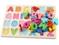 Wooden Alphabet ABC Board, Preschool Educational Montessori Toy Gift ABC Puzzle Board for Toddlers  Boys & Girls Educational Learning Letter. 