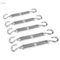 Tensioner Shade, Sail Hardware Kits, Adjustable Turnbuckles Hook Wire Rope Tension for Tree, Fence Posts, Patio, Square Rectangle Shade Sail Lawn. 