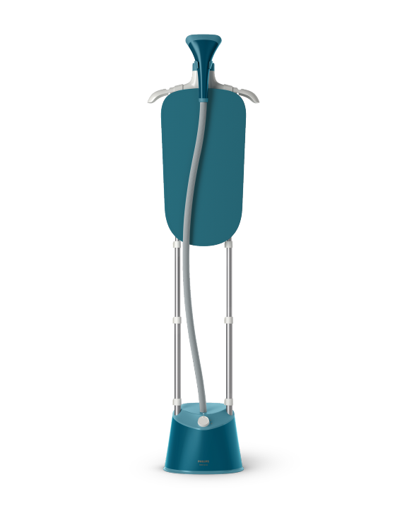 Philips Garment Steamer 1000 Series - 1800W, 1.8L Detachable Tank, 3 Steam Setting, 36 g/min, Integrated Stylemat, Blue - STE1040/26