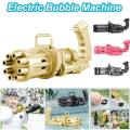 8-Hole Bubble Gun Machine With Bubble liquid for Kids - Assorted Random Color. 