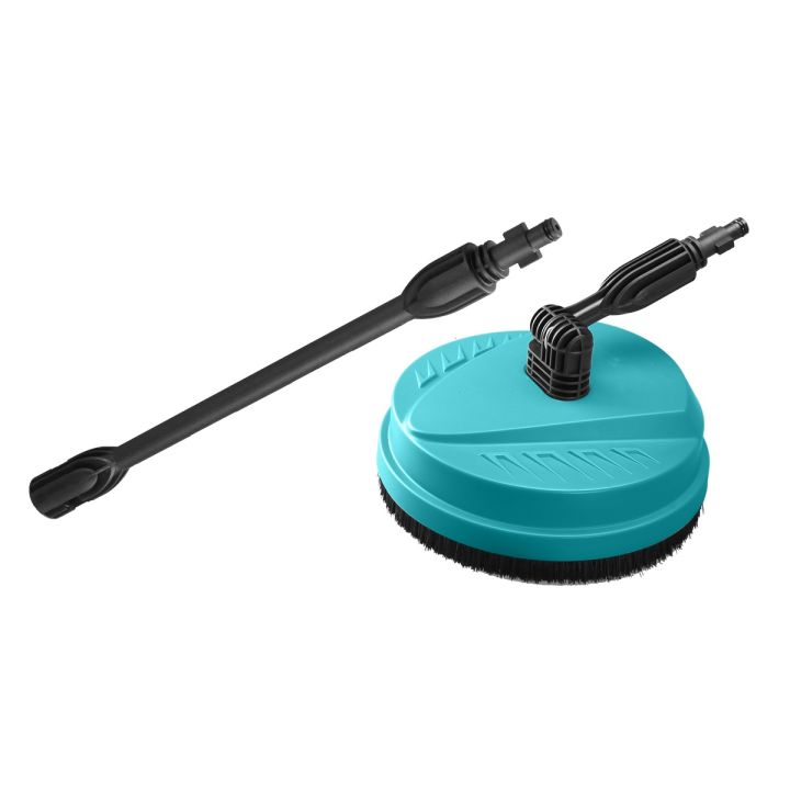 Patio Brush - Solar Panels / Floor Surface Cleaner Attachment Kit - 10 inch Dia - for Pressure Washers of DEXTRO - Daewoo - Total - Ingco - Lutian - Ancor - Jasco - CVS etc.