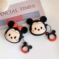 Latest Cute Silicon Minnie Mouse Airpods Pro Cover With Hook- Silm Case. 