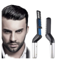 Modeling Comb Hair Straightener Hair Iron Men Quick Beard Straightener Styler Comb Perfuw Upgraded Electric Anti-Scald Modeling Comb Men's Hair Straightening Comb, Anti Static, Efficient For Styling And Hair Fashioning. 