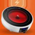 AYA Crystal 2000 Watt Infrared Universal Hot Plate Home Multifunction Circular Electric Ceramic Stove, Temperature Controls, Power Indicator Light, Easy to Clean, Healthy & Environment Friendly Energy-Efficient Portable Ideal for Simultaneous Cooking, |. 