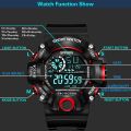HONHX Men Digital Electronic Watch Luminous Waterproof Date Week Time Display Sports Watches. 