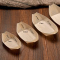 DR BEI Food Tray Creative Disposable Paper Boat Shape Sushi Plate Tray. 