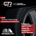 GTR EURO STAR | TUBELESS TYRES FOR ALL CARS | WITH WARRANTY (1 TYRE PRICE). 