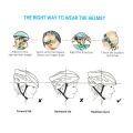 Mountain motorcycle helmet backlight magnetic Visor UV protection. 