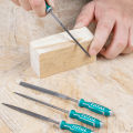 TOTAL 6pcs 140mm File Set with Two Color Handle THT91462. 
