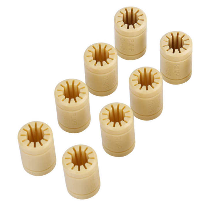 8Pcs Solid Polymer LM8UU Bearing 8mm Shaft-Igus Drylin RJMP-01-08 ark