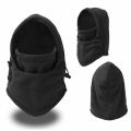 Balaclava Ninja Face Mask Winter Hooded Cold Weather Snow Hat and Neck Warmer for Boys Girls (Pack of 1), Monkey Cap Wind-Resistant Winter Face Mask, Fleece Cold Weather Ski Mask for Men and Women (Black). 