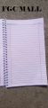 Narrow line Spiral Register notebook for Student ( Neet & clean 110 pages plus date ). 