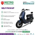 METRO E8S Range Maker Electric Scooter E-bike -White / Silver Gray / Matte Blue. 