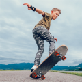 Skateboard Wheel Lock Trainers TPU Plastic Ollies Kickflips,Black. 
