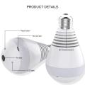 WiFi Bulb Shape Camera for Home 360 Degree for Home with Motion Detection, Night Vision, 2-Way Recording 360 Day and night HD camera, Bulb Camera, Outdoor Security Bulb Camera, 360 Digery Camera, Bulb IP Security Camera. 