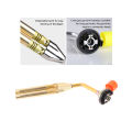 Outdoor Camping Picnic BBQ Ignition Flamethrower Grill Tool Double Tube Flame Gun Metal Welding Gas Torch Lighter Butane Burner. 