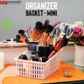 Multipurpose Mini organizer basket with partitions to organize makeup stationary drawers wardrobe desk organiser storage box separator. 