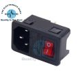 3 Pin IEC 320 C14 Inlet Male Plug Power Socket Rocker Switch With Fuse Holder In Pakistan. 