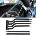 Suuonee Motorcycle Luggage Racks, universal Motorcycle Stainless Steel Refit Saddlebag Side Support Bar Bracket Replacement Kit UK IMPORT. 