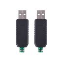 2x PC USB to RS485 RS-485 interface converter Serial adapter compatible + PLC ， Black converter adapter. 