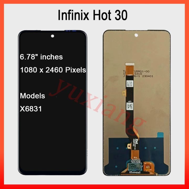 Infinix Hot 30 X6831 Premium Quality LCD Display + Touch Screen Digitizer Display Assembly Replacment