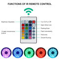 Dynamic Life RGB LED Strip Lights 15 Feet Self-Adhesive Waterproof Color Changing Remote Control Complete kit with 12V Adapter 2835. RGB Lights Strip for PC Gaming, Bedroom, Kitchen, and Home Decoration. 