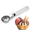 Stainless Steel Ice Cream Spade with Lever – Easy Trigger Scoop for Hard Ice Cream, Cookie Dough & Watermelon. 
