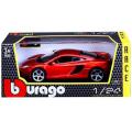 Mclaren MP4-12C Metallic Orange 1/24 Diecast Car Model by Bburago. 