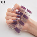 Nail Stickers Fashion Nail Polish Self Adhesive Manicure Decoracion Nail Strips Nail Sticker Set Nail Accesoires Hudduo. 