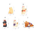 Home Decoration Exquisite Japanese Style Orange Bib Cat Decor. 