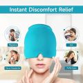 Migraine Relief Hat headache hat Gel Hot Cold Therapy lce Cap For Relieve Pain lce Hat Eye Mask Stress Pressure Pain Relief. 
