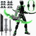 (Assembly Completed) 4Pcs T13 Action Figure Set,Titan 13 3D Printed Multi-Joint Movable Action Figure Robot Toy Gifts for Kids. 