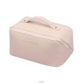 【HOT】 Large Cosmetic Bag For Women Pu Leather Make Up Pouch Portable Washbag Travel Toiletries Organizer Storage Luxury Brand Hangbag. 