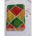 Fashionable Multi Color Gota Design Net Dupatta for Girl & Women Wedding style. 