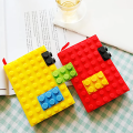 Creative Stationery Silicone Notebook Logo Printable Building Blocks Gift 6A Student Silicone Notepad. 