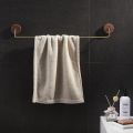 Nordic Wooden Brass Towel Rack Black Walnut Wall-mounted Storage Holder Bathroom Shelf Hooks Home Organizer Restaurant Decor. 