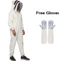 Beekeeping Suit with Leather Gloves. 