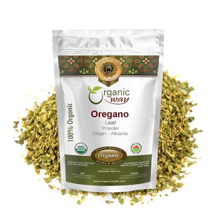 Organic Way Dried Oregano Leaf Powder 120g (Origanum Vulgare) - European Wild-Harvest