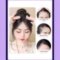 Middle Part Fake Bangs Fringe Synthetic Topper Hairpiece Clip-In Bang Extension DIANGUI. 