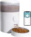 WOPET Automatic Cat Feeder,4L WiFi Pet Food Dispenser for Cats and Dogs with Stainless Steel Food Bowl, APP Control and Portion Control, Up to 15 Meals per Day,Low Food Alarm and Voice Recorder. 
